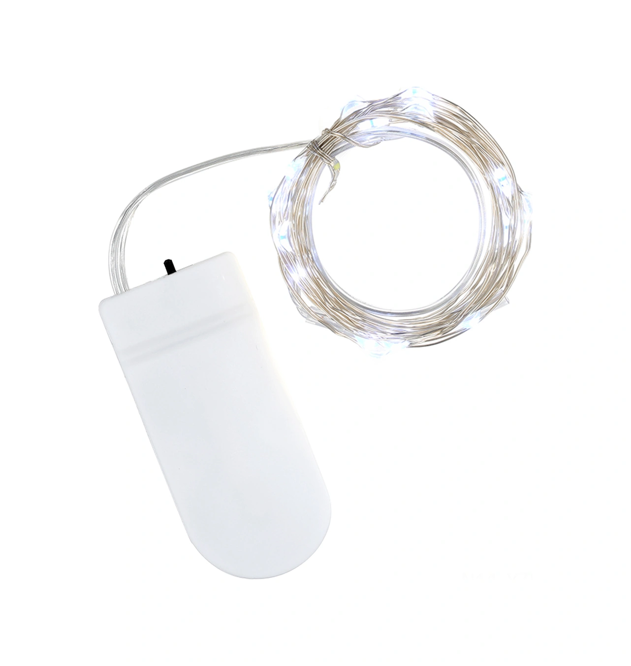 Yuntech01 Pil Çalışır 1m 10 Led Beyaz Bakır Tel Işık Zinciri - Noel, Partiler, Hediyelik Kutular, Pastalar İçin Dekoratif Aydınlatma Piller Dahil Beyaz