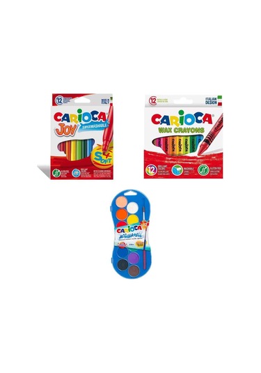 Carioca Boya Seti Pastel Boya Keçeli Kalem Sulu Boya