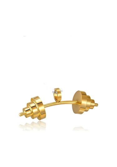 Paslanmaz Çelik Sporcu Halter Dambıl Kolye Çok Renkli