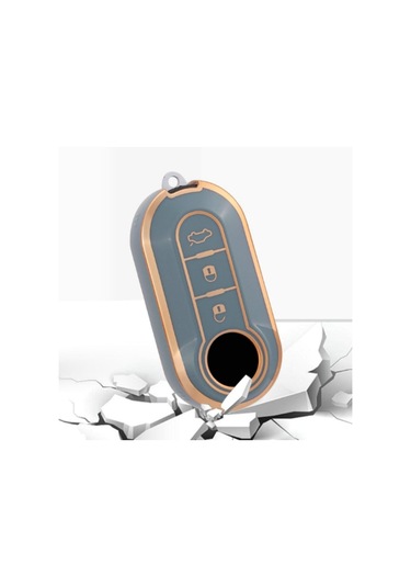 Mavi Yeni Tpu Araba Çevirme Anahtar Kılıfı Kabuk Fıat 500 Ducato Punto Panda Lancia Musa Citroen Jumper Peugeot Uyumlu Boxer Aksesuarları