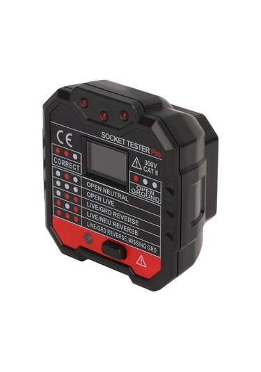 Moveevo Ht106e İngiliz Standardı Prizi Testeri - Faz Ve Polarite Kontrol Cihazı 48-250v, Akıllı Devre Güvenliği Tespiti