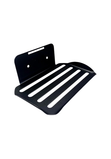 Kitaro Yapışkanlı Ve Vidalı Sabunluk Oval Mat Siyah Mat Siyah