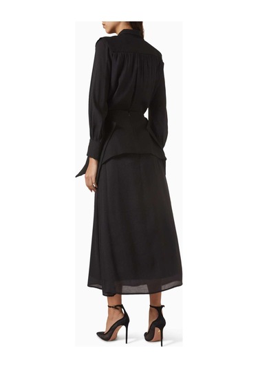 Eegen Studio Ophelia Kemerli Elbise - Crinkle Chiffon Crepe İle Şık Ve Rahat Seçenekler Siyah