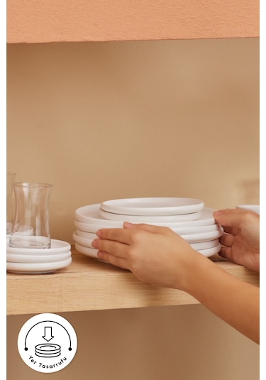 Karaca  Forever Bone Cordelia 26 Parça 6 Kişilik Kahvaltı Takımı