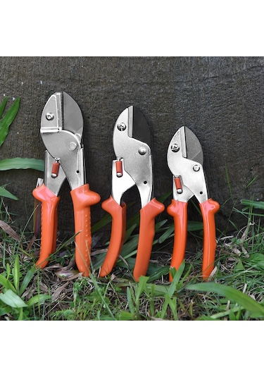 Sk5 Çelik Budama Makası Bıçağı Bahçe Meyve Ağacı Kalın Dal Güçlü Budama Makası Orta