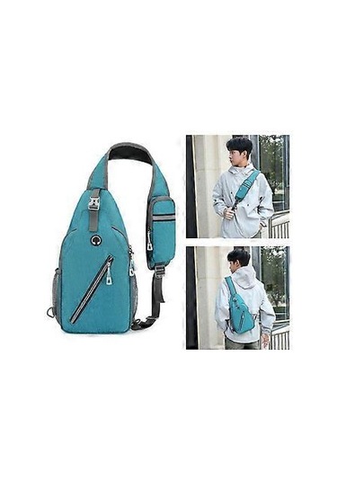 Çok İşlevli Göğüs Çantası Erkek Moda Trendi Su Geçirmez Omuz Çantaları Günlük Su Geçirmez Hafif Postacı Çantası Kırmızı Kırmızı