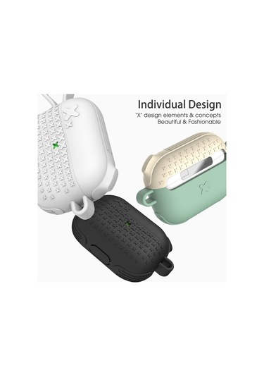 Xiyyadms Airpods Pro Korumalı Depolama Kutusu - Silikon Materyal, Şok Ve Suya Dayanıklı, Şarj Portu Erişimi Kolay, Siyah Renk Airpods Dahil Değil Diğer