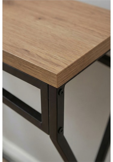 Metal Dresuar Mdf Cok Amaclı Meşe