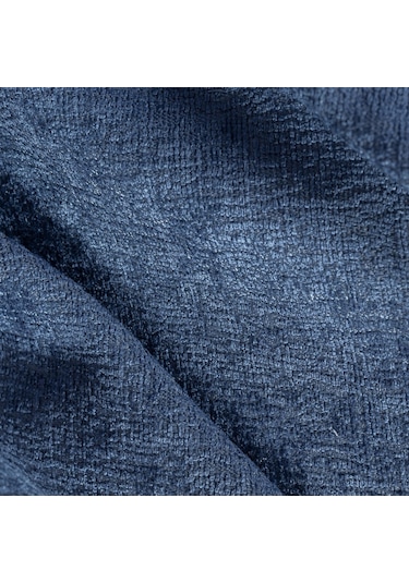 Jakarlı Şönil Koltuk Örtüsü Kanepe Örtüsü Koltuk Şalı 110x175 2 Ad. Kaymaz Gece Mavisi Mavi