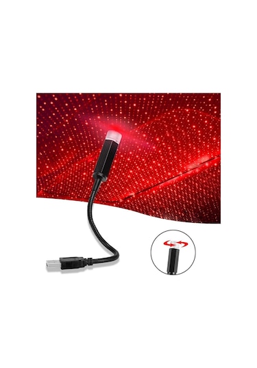 Araç Içi Usb Tavan Led Aydınlatma Disko Işık Star Light