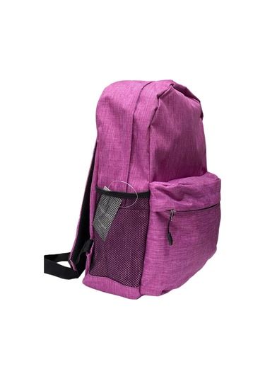 Su Geçirmez Kumaş Ortaokul Lise Unisex Okul Sırt Ve Seyahat Çantası - Pembe