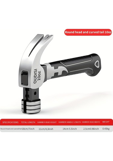 Topshop1 Oudisi Yuvarlak Çekiç Başlı 100z Çelik Manyetik Mıknatıslı Tutamak