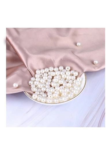 8 Mm Delikli Plastik İnci 50 Gr 210 Adet