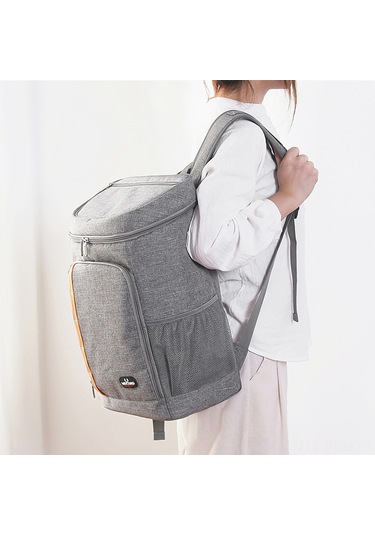 Padalink Isı Yalıtımlı Sıcak/sojuk Saklama Çantası, Çoklu Cepli, Piknik/öğle Yemeği İçin Siyah Oxford Kumaş Siyah