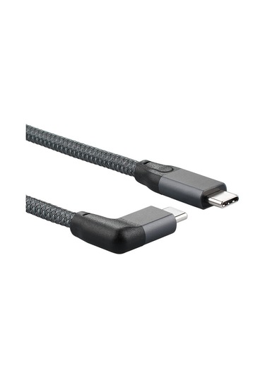 Ximistore9 Gri 0.5m Usb3.2 Type-c Erkek-erkek Döner Kablosu: Pd100w Hızlı Şarj, 4k Ses-video Ve 20gbps Aktarım, Thunderbolt3 Uyumlu