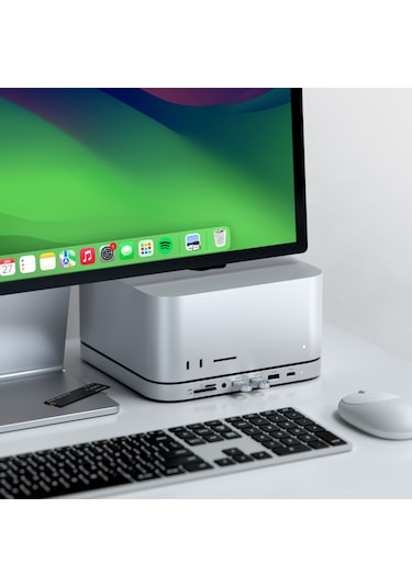 Satechi Mac Mini Stand & Hub Nvme Ssd Gümüş St-gmmshs