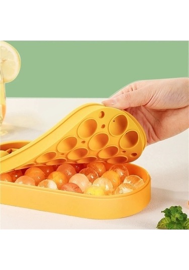 Didadodo Yumuşak Sarı Küp Kılıf Ve Tepsi, Kaşık Yok, Kapak Yok, Bpa'sız, Buzlu Sarı Sarı Sarı