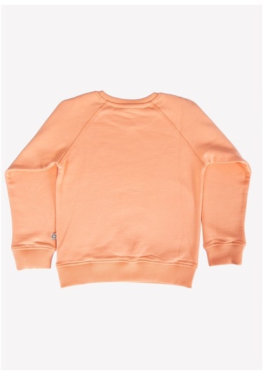 Kız Çocuk Turuncu Organik Sweatshirt Turuncu