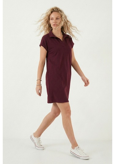 Lela Bayan Elbise 5866153 Bordo Bordo