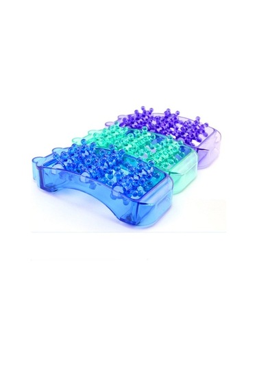 Electronıc Outlet Yaşlı Üç Sıralı Rastgele Plastik Masajı Masaj Masaj Bilyalı Ayak Ayak Aleti Aleti - Uz Mavi