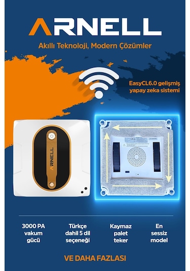 Arnell Cambaz Pro WCR-2310K Cam Temizleme Robotu