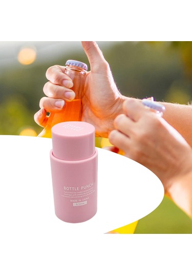 Suntek Piknik Evi İçin Taşınabilir Su Şişesi Kapağı Delme Pembe
