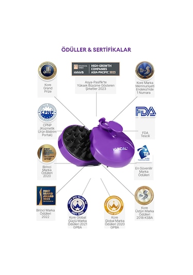 Kundal Saç Derisi Masaj Tarağı