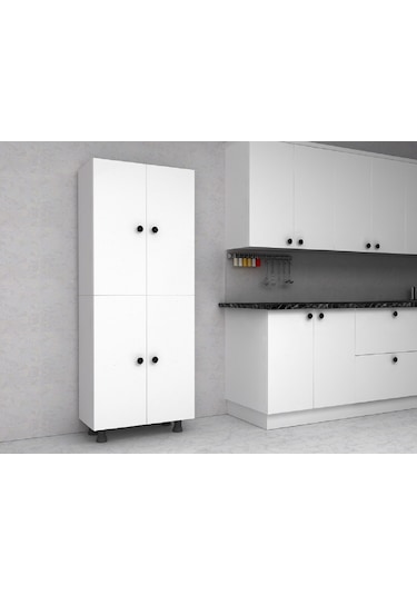 Ural 8 Raflı Çok Amaçlı Mutfak Banyo Ayakkabılık Dolabı 70 Cm