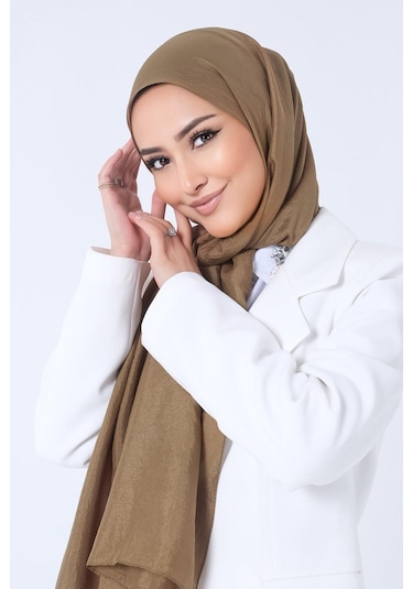 Harem Scarf Brisa Vual Şal - Oksit - Koyu Haki