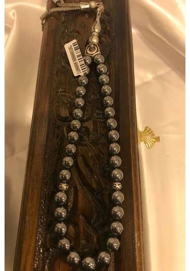 Tespih Terahertz Doğal Taş Tesbih Gümüş İmameli Ahşap Kutulu Frekans Çok Renkli