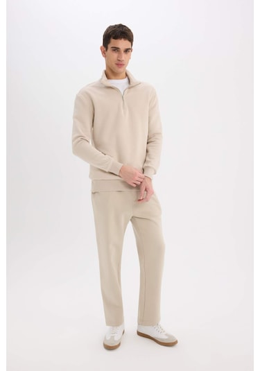 DeFacto Regular Fit Eşofman Altı İçi Polarlı Basic Düz Cepli Beli Bağcıklı Düz Paça D7836AX25SPBG735 DeFacto Regular Fit Eşofman Altı İçi Polarlı Basic Düz Cepli Beli Bağcıklı Düz Paça D7836AX25SPBG735