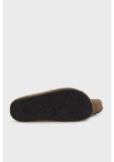 Buratti Keçe Kışlık Ev Erkek Terlik 6711004 Vizon