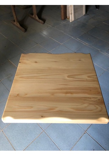 Bintaşmobilya Naturel Kayın Kütük Cafe Masası Üstü Tablası