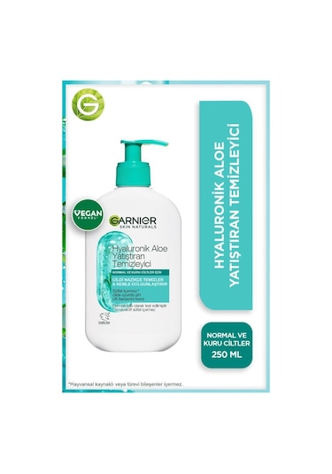 Garnier Hyaluronik Aloe Nemlendiren ve Yatıştıran Temizleyici 250 ML