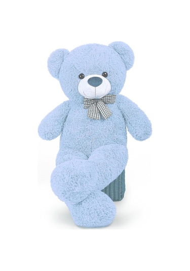 80 Cm Papyonlu Peluş Ayıcık - % 100 Yerli Ürün 001