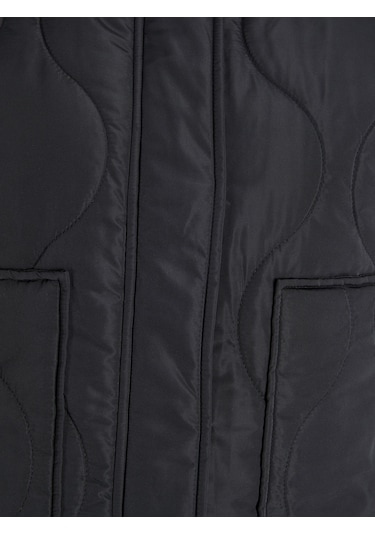 Kadin Dik Yaka Kapitone Ceket - Serena - 12278850 Black