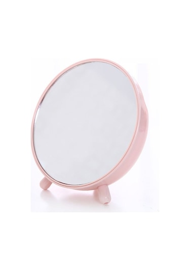 Masa Üstü Pembe Yuvarlak Masa Makyaj Aynası Cin719pm Pembe
