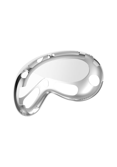 Vision Pro İçin Elektroliz Tpu Koruyucu Kılıf Vr Gözlük Aksesuarları Pembe