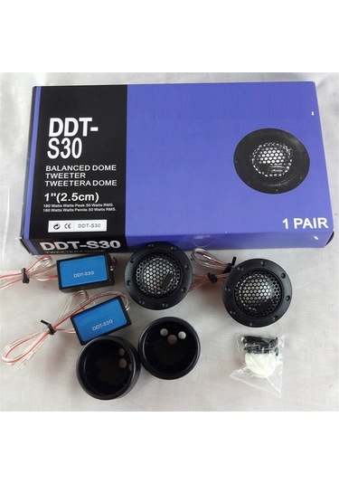 Flybuy Ddt-s30 1 Çift Araba Tweeter, 12-24v Otomobil Ses İyileştirme Modifikasyonu