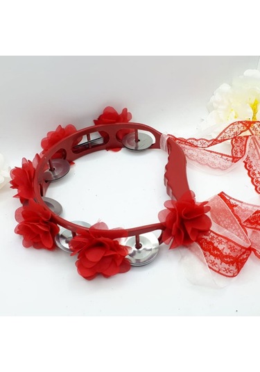 Lazer Çiçekli Tutmalı Plastik Tef Dantel Kurdelalı Kına 4 Adet
