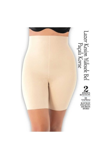 Form Angel Lazer Kesim Yüksel Bel Paçalı Korse Ten Ten Rengi