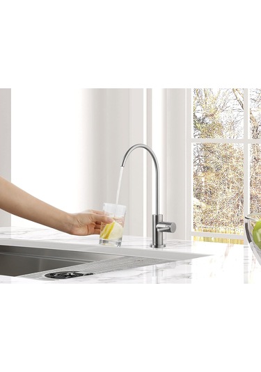 As09ss Paslanmaz Çelik Mutfak Su Filtresi Musluk Ro Musluk Çoğu Ters Ozmoz Birimi Veya Hava Boşluğunda Su Filtrasyon Sistemi İçin Paslanmaz Çelik