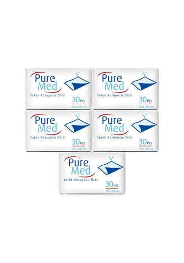 Puremed Hasta Yatak Koruyucu 5 x 30'lu 90 x 180 CM