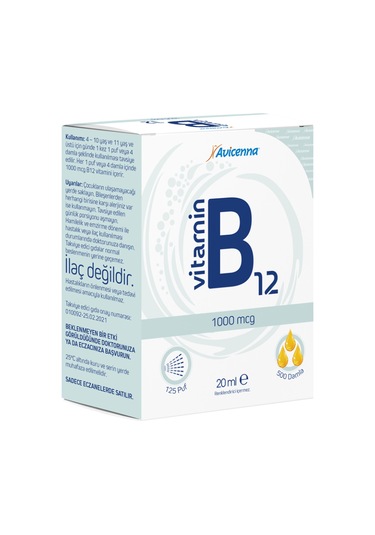 Avicenna B12 Vitamini 1000 mcg 20 ml