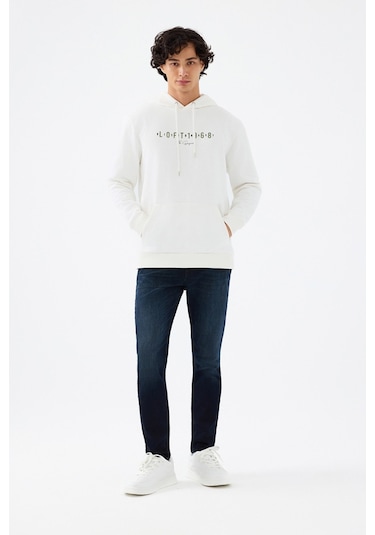 Loft Erkek Sweatshirt BEYAZ