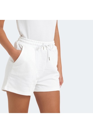 Slazenger VIXI Kadın Cepli Ekru Şort