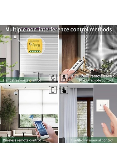 Yulong Reedark Akıllı Perde Kontrol Modülü - Wifi/zigbee, Sesli