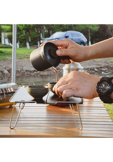 Xindoker Alüminyum Çıktı Masa, Ultra Hafif Portable Piknik Kamp Masası, İç/iç Dış Kullanım, Siyah, Kolay Çıktır Ve Taşınır Siyah