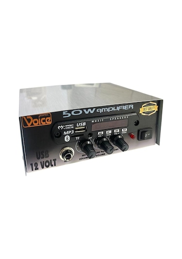 Electroon Voice 50watt 12volt Pazarcı Anfisi Usb Girişli Kumandalı