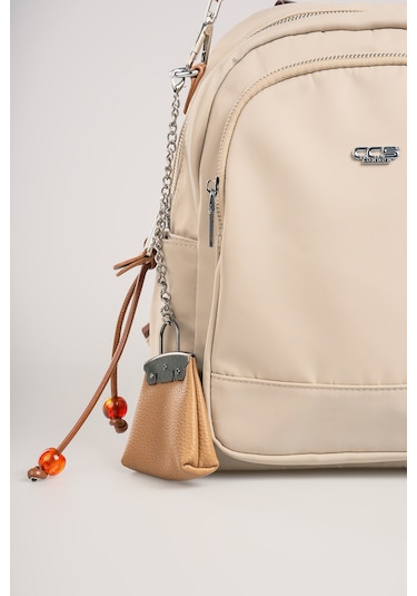 Ççs Kadın Sırt Çantası Ccs18023 Bej Bej